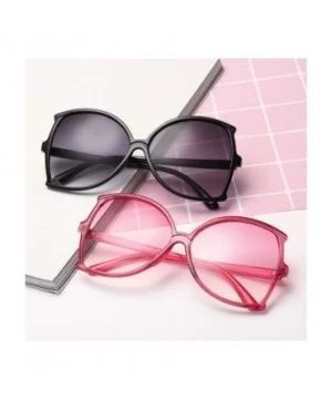 Oversize Butterfly Sunglasses Women Big Fishtail Frame Sun Glasses Men 2020 Retro Eyewear for Female UV400 - CZ199QC40NY $5.3...