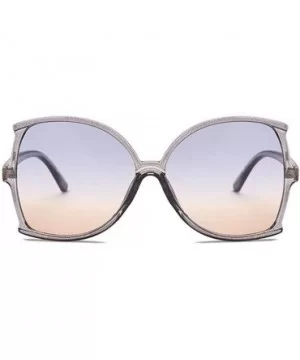 Oversize Butterfly Sunglasses Women Big Fishtail Frame Sun Glasses Men 2020 Retro Eyewear for Female UV400 - CZ199QC40NY $5.3...