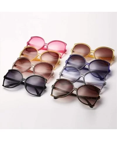 Oversize Butterfly Sunglasses Women Big Fishtail Frame Sun Glasses Men 2020 Retro Eyewear for Female UV400 - CZ199QC40NY $5.3...