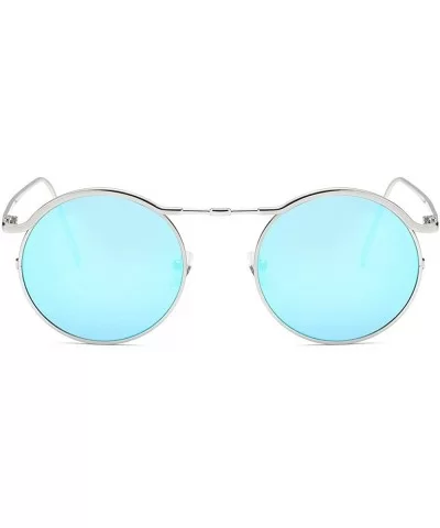 Glasses- Women Unisex Fashion Round Shades Acetate Frame UV Sunglasses - 9133e - CN18RT0S8IY $8.50 Round