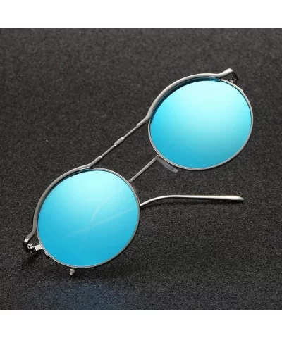 Glasses- Women Unisex Fashion Round Shades Acetate Frame UV Sunglasses - 9133e - CN18RT0S8IY $8.50 Round