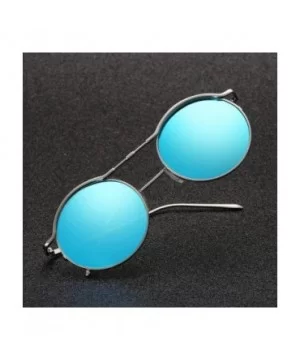 Glasses- Women Unisex Fashion Round Shades Acetate Frame UV Sunglasses - 9133e - CN18RT0S8IY $8.50 Round