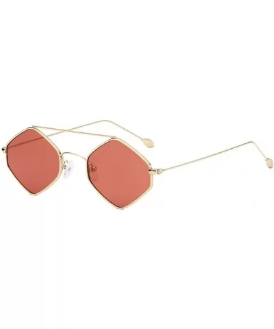 Women's Fashion Cat Eye Shade Sunglasses Integrated Stripe Vintage Glasses 2019 Fashion - Red - CO18TK7DOG9 $5.24 Cat Eye