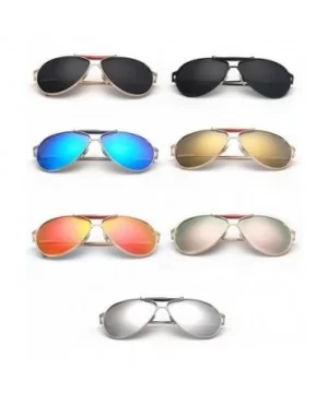 Unisex Cat Eye Hollow Metal Frame Sunglasses Retro Style Anti-UV Goggles Eyewear - Gold Frame/Gold - CG12KCVBZ0H $6.40 Goggle