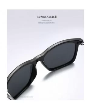 Fashion Driving Sunglasses for Men Polarized Brand Sun Glasses women classic - Black/Blue - C4185393MKM $5.96 Square