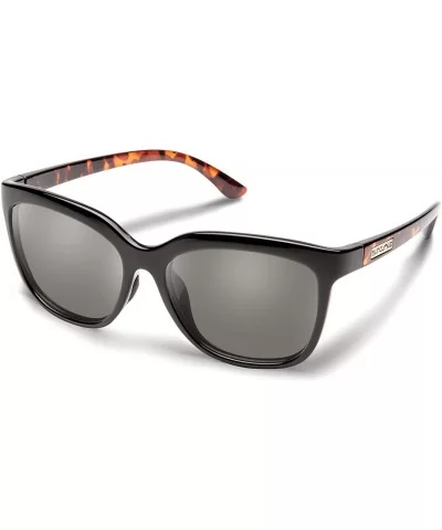 Sunnyside Injection Molded Sunglasses - Split Tortoise / Polarized Gray - CK196XOEKEE $36.20 Square