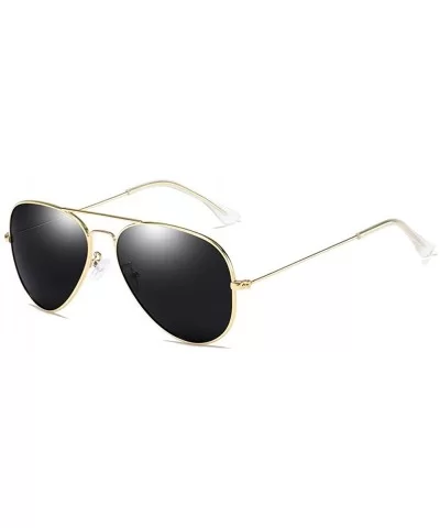 Sunglasses for Women and Men Polarized Uv Protection2020 - Black - CI199AT25MZ $25.33 Round