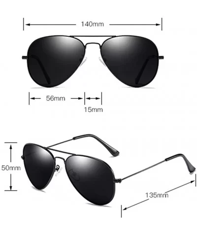 Sunglasses for Women and Men Polarized Uv Protection2020 - Black - CI199AT25MZ $25.33 Round