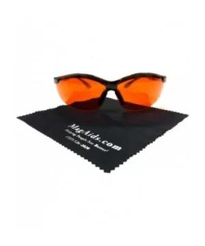 Eschenbach Comfort Orange Sunglasses - 32% Transmission - Style Wrap with Microfiber Cloth - CB19222YH39 $34.66 Shield