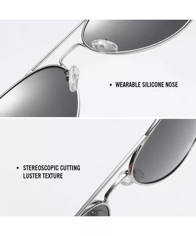 Sunglasses for Women and Men Polarized Uv Protection2020 - Black - CI199AT25MZ $25.33 Round