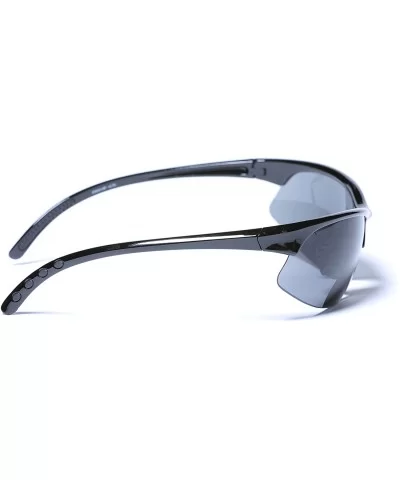 The Allstars" 3 Pair of our Most Popular Bifocal Sport Wrap Unisex Sunglasses - Black - CE1963U2E4Y $19.54 Wrap