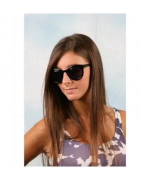 Unisex Vintage Retro Frame Sunglasses P2097 - Black-smoke Lens - C911ENJD5UD $10.30 Round