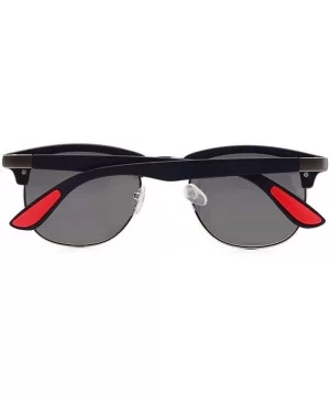 Classic Brand Polarized Sunglasses Men Women Vintage Retro Black Black C01 - Black Black C03 - CV18XGDR2GZ $5.67 Oversized