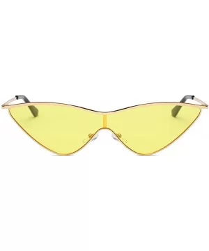 Small Cat Eye Sunglasses Vintage Square Shade Women Eyewear - CC1943IER57 $5.86 Square