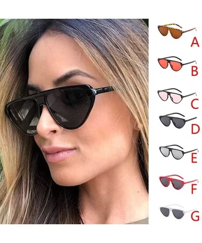 Unisex Fashion Sunglasses-Retro Eyewear Vintage Eye Radiation Protection - Brown - C518OZ5X3XE $6.60 Oversized