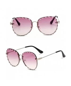 Sunglasses for Women Oversized UV Protection Travel Driving Sunglasses Round Lace Frame Personality - CN18WU4MZ0R $11.67 Round