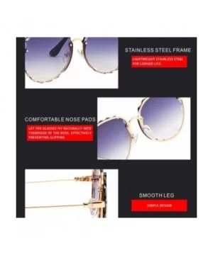 Sunglasses for Women Oversized UV Protection Travel Driving Sunglasses Round Lace Frame Personality - CN18WU4MZ0R $11.67 Round