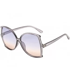 Oversize Sunglasses Women Man Big Frame Irregular Shape Sunglasses Eyewear - D - CC190HZI82A $5.80 Oversized