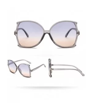 Oversize Sunglasses Women Man Big Frame Irregular Shape Sunglasses Eyewear - D - CC190HZI82A $5.80 Oversized