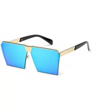 Women Vintage Sunglasses Large Frame Square Sunglasses HD Outdoor Eyewear With Case UV400 Protection - CS18X8R8C30 $16.95 Square