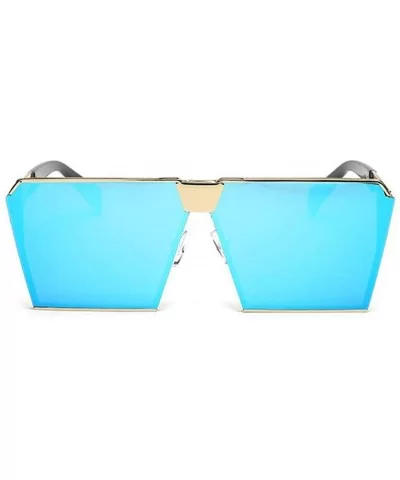 Women Vintage Sunglasses Large Frame Square Sunglasses HD Outdoor Eyewear With Case UV400 Protection - CS18X8R8C30 $16.95 Square