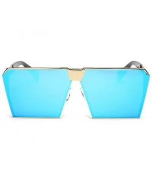 Women Vintage Sunglasses Large Frame Square Sunglasses HD Outdoor Eyewear With Case UV400 Protection - CS18X8R8C30 $16.95 Square