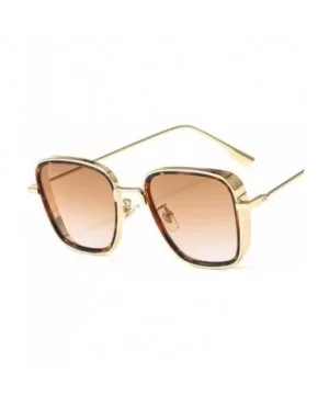 Luxury Kabir Singh India Movie Sunglasses Men Women Square Gold Frame Cool Shades Red Sun Glasses Male Female - CJ198ZOEY5S $...