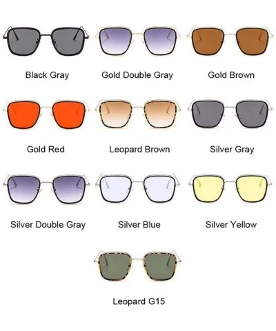 Luxury Kabir Singh India Movie Sunglasses Men Women Square Gold Frame Cool Shades Red Sun Glasses Male Female - CJ198ZOEY5S $...