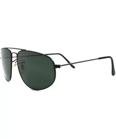 Lens Classic Vintage Retro Mens Womens Rectangle Aviation Sunglasses - Black - CS189RE38Z0 $7.06 Aviator