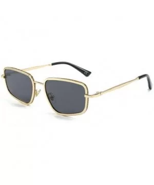 Female Irregular Sunglasses Men's 2019 New Fashion Versatile Sunshade Glasses UV Protection - Gold - CV18XU09296 $10.15 Square