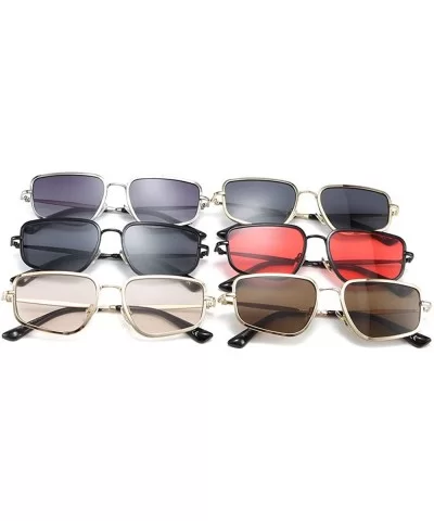 Female Irregular Sunglasses Men's 2019 New Fashion Versatile Sunshade Glasses UV Protection - Gold - CV18XU09296 $10.15 Square