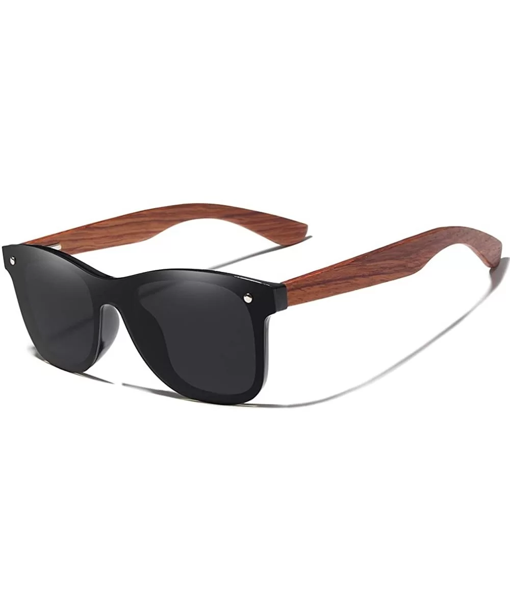 Bamboo Polarized Sunglasses Ultra Light Travelers - CU18SD7RGES $15.97 Square