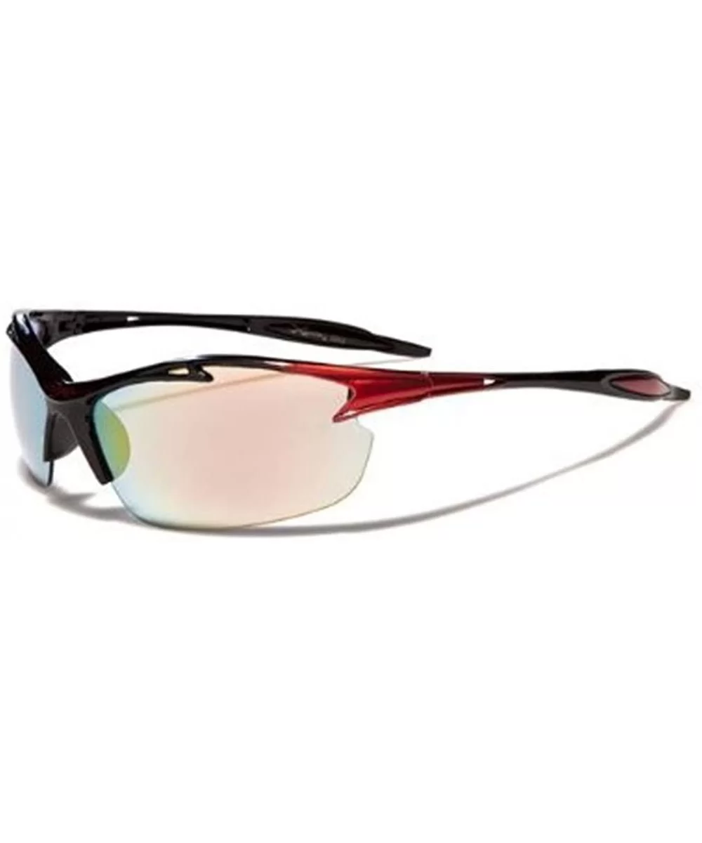 NEW MENS BASEBALL RIDING BIKING SUNGLASSES XL3674 - Red - C611EHWWHXH $8.27 Rimless