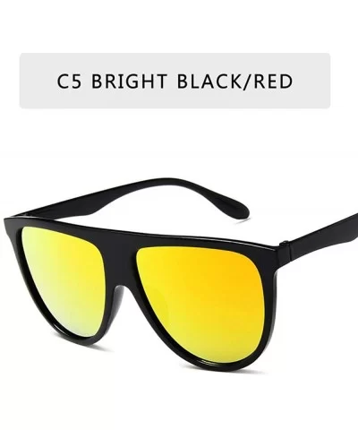 2019 New Large Box Luxury Brand Design Sunglasses Ms. Men's Universal C4 - C5 - CG18YKUHLQ4 $5.71 Oversized