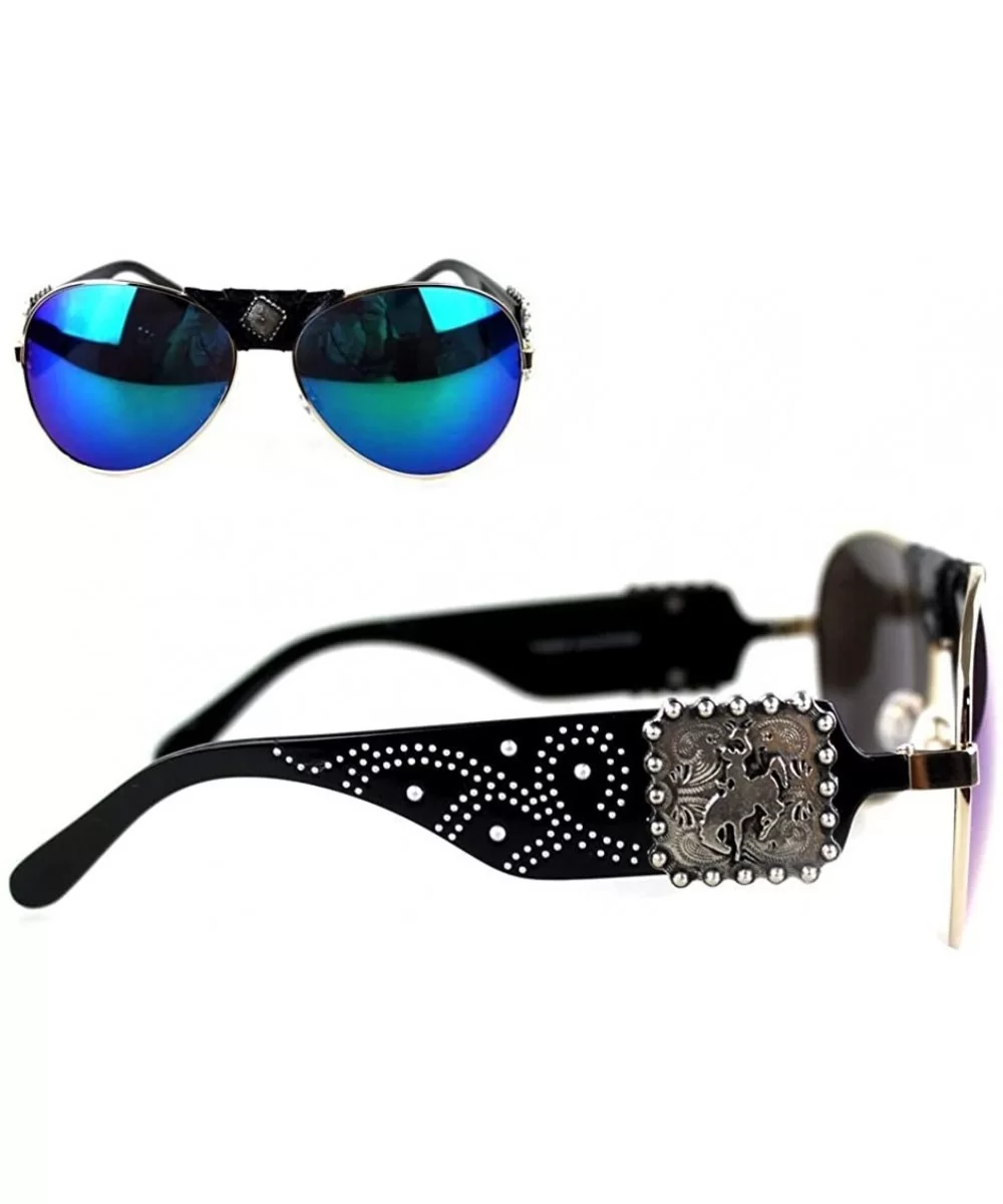 Star Concho Sunglasses - Colored - CK18YKDSLOW $37.26 Aviator