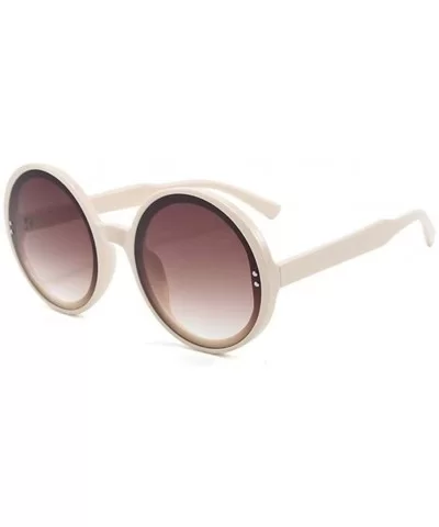 Trendy Oversized Round Sunglasses for Women Big Frame Eyewear UV Protection - C8 - CN190OHYCCU $10.76 Oversized