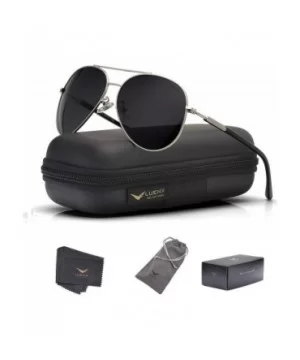 Men Aviator Sunglasses Polarized Women - UV 400 Protection shades - 16-black / Non Mirror - CS17YLCX5KE $14.28 Aviator