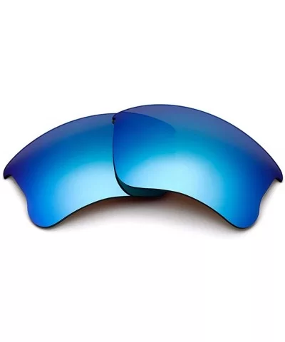 Polarized Replacement Lenses Flak Jacket XLJ Sunglasses OO9009 - Options - Ice Blue - CM18YDQQECS $9.71 Sport