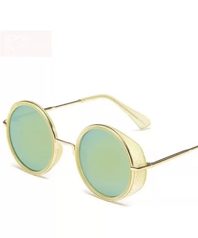 2019 New Steampunk Sunglasses Women Brand Designer Oversized Outdoor Black Gray - White Blue - C718XAL8GY8 $7.99 Aviator