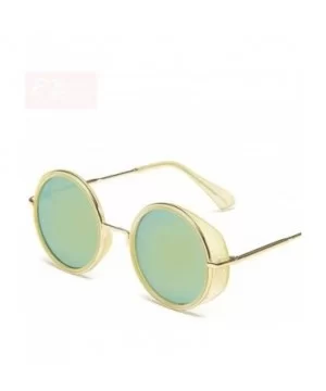 2019 New Steampunk Sunglasses Women Brand Designer Oversized Outdoor Black Gray - White Blue - C718XAL8GY8 $7.99 Aviator