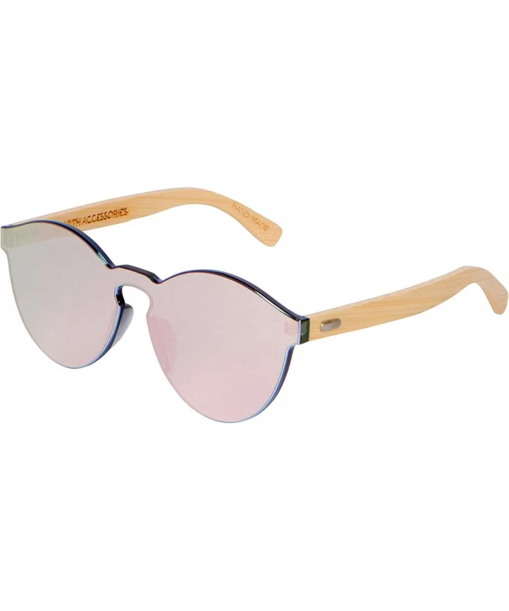 Bamboo Wooden Sunglasses for Women - Flat Retro Rimless Wood Sunglasses - Gray - CC18WQM7RTE $11.27 Rimless