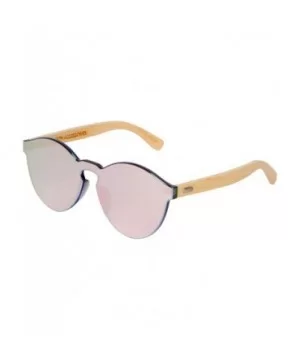 Bamboo Wooden Sunglasses for Women - Flat Retro Rimless Wood Sunglasses - Gray - CC18WQM7RTE $11.27 Rimless