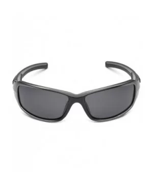 Driving Fishing Polarized Wrap Around Sports Sunglasses - Gray - C711OXK1P9Z $7.82 Sport