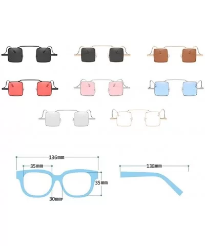 Retro Trend Sunglasses Fashion Square Sunglasses for Men and Women - C4 - CN18D4LTI98 $6.17 Square