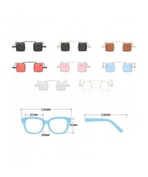 Retro Trend Sunglasses Fashion Square Sunglasses for Men and Women - C4 - CN18D4LTI98 $6.17 Square