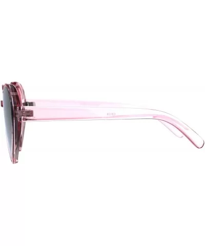 Womens Color Mirror Valentine Heart Shape Plastic Hippie Sunglasses - All Pink - C7180AKW8GN $7.04 Round