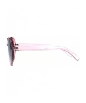 Womens Color Mirror Valentine Heart Shape Plastic Hippie Sunglasses - All Pink - C7180AKW8GN $7.04 Round