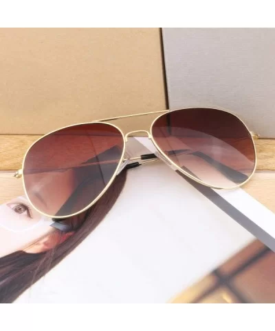 Popular Sunglasses - popular Sunglasses New metal resin sun 3025 wholesale - Double Tea Slices With Gold Frame - CM18AZATLQN ...