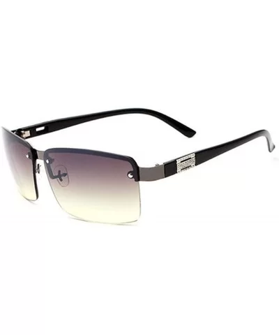 Sunglasses Men Famous Brand Designer Driving Sun Glasses Male Mirror Lens - 43913 - C318S56SN3U $5.47 Square