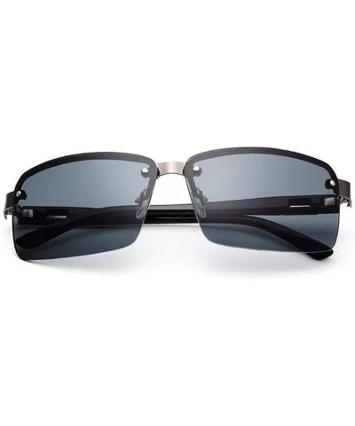 Sunglasses Men Famous Brand Designer Driving Sun Glasses Male Mirror Lens - 43913 - C318S56SN3U $5.47 Square